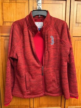 Red Sox size xl Full-Zip Women's Fleece Jacket with Team Emblem NWOT